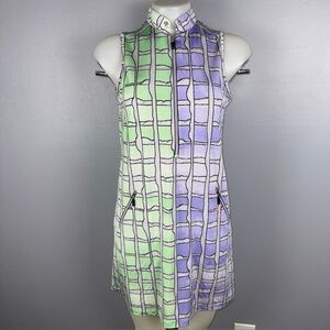 Jamie Sadock Dress Women’s S  Green and Purple Color Block Golf W/Pockets